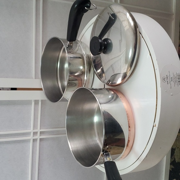 Vintage Revere Ware Copper Buttom Double Boiler Set - Picture 4 of 6